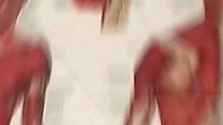 18 Year Old Teen Blonde Sucks 2 Cocks and Swallows Cum