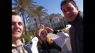 Anal Foursome for Two Teens at the Sea