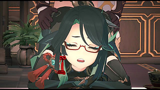 Genhin Impact - Xianyun Craves Big Black Cock After Getting Bored of Average Dick - 3D Hentai Animation