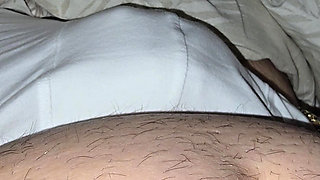 Step mom pulled out blanket and slip hand under step son panties