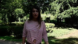 Elenonor's Daring Nude Adventure in Public Aachen Outdoors