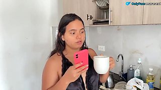 Stepmom gets fucked hard by stepson - MaRaSexx amateur Latina MILF squirts in 4K