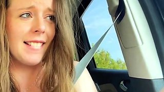 Lush Babe Has Orgasms Galore with Sex Toys in Drive-Thru