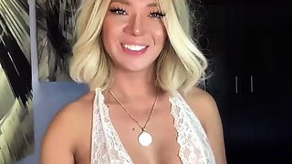 Ex wifey blonde homemade solo masturbation fun