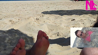 Me Being Tickled on My Feet on the Beach