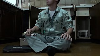 Asian japanese amateur has deep throat