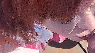 Fucking the Innocent Redhead in the Garden