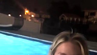 ScarlettKissesXO Fucking in Pool Sex Tape