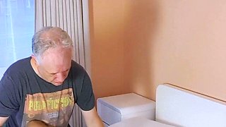 Two amateur teens fucking with young guy