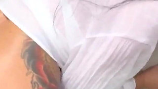 Horny Step Mommy Teased Step Son in Sexy Red Thong - He Fucked Her Hard on Kitchen Table!