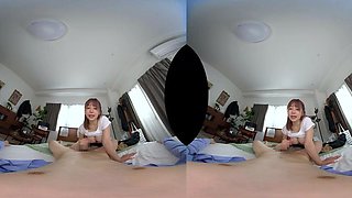 Tiny Japanese babe hardcore spitroasted