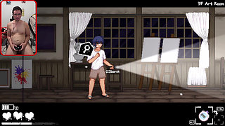 A ghost pianist girl uses my cock to penetrate her ass and.. (Houkago no Onigokko Gameplay5)