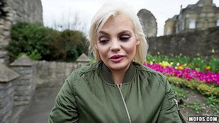 UK Hottie Katy Jayne shows her tits for cash