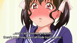 Public park anime slut drops panties for wet pussy play