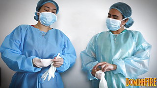 2 Sadistic Asian Nurses CBT Torment