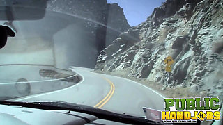 Handjobs Vickie Valencort in Car