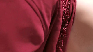 Muslim widow just ate a big after a long absence.