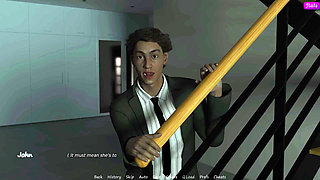 My Stepbrother's Wife #57 - Jennifer fingered herself while watching porn and kissed John - Demo