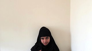 Small titted brunette amateur anal nailed at home