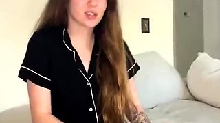 Amateur super sexy teen busty brunette in action