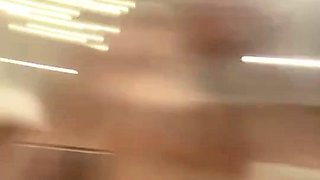 Hot flashing teens and a big titted milf compare boob sizes