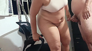 I Fuck My Stepmother on the Chair and Move Her to the Bed to Leave Her Ass Full of Milk