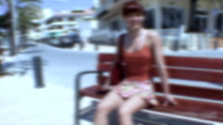 Amateur Fucks Her Vagina by the Pool
