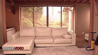 Uika Hoshikawa Shaved Pussy teased naughty Asian babe seeks Creampie then Toys