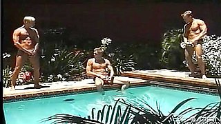 Hunky Swimmers Get Wet