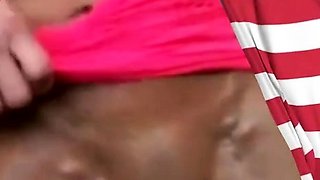 Muscular Amateur Woman Squirts with Her Big Clit