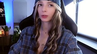 Cute blonde teen shows tit pussy and ass
