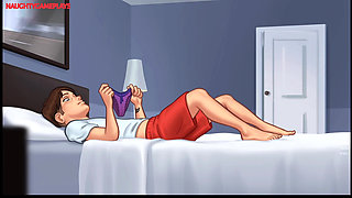 Summertime Saga Part 24 By DarkCookie - Pervert Loves Jerking Off To His MILF Landlady's Panties She Caught Him