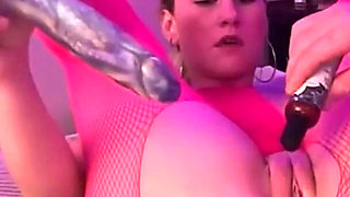 Cute Blonde Takes Monster Dildo
