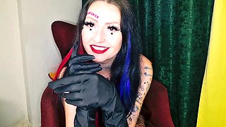 Dominatrix Nika gives masturbation directions and cum eating instructions