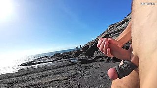 Beach Dick Flash For Two Girls: Fede's Spicy Beach Encounter With My Big Cock