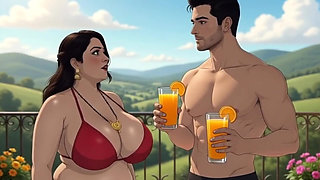 Desi horny indian wife animation video with hindi audio