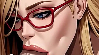 Blonde Blowjob on the Beach, Ai Animation