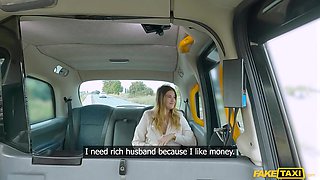 Gia Tvoricceli Needs Wealth in a Mature Taxi Ride