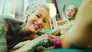Inked Trans Lady All girl Have fun Muff Munching and Fucktoy