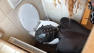 Golden Shower on Toilet Slave POV (208)