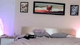 Stacked brunette goes solo toys and masturbation