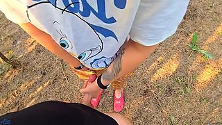 Step Mom Helps Son Cum Quick After Catching Him Jerking Off