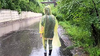 Busty amateur blonde banged in public outdoor