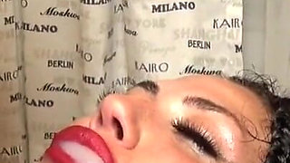 Ass and pussy fucked in the bathtub in her parents house