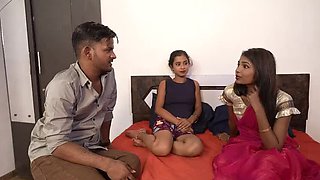 Indian porn star Sanjana gang bang threesome with huge 7inch cock hardcore fuck