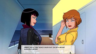 Wild facefuck adventure in something unlimited with big boob superheroines