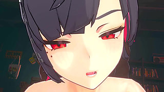 Zenless Zone Zero - Ellen JOE Gets Pounded in Every Hole by Wise and a Big Black Man - 3D Hentai Animation