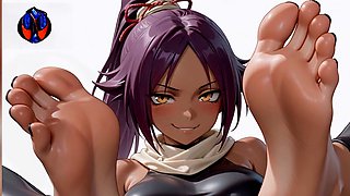 Foot worship, sole, bleach yoruichi