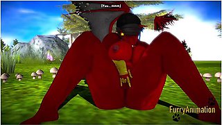 Furry Hentai 3d - Dragon Fingering And Squirting