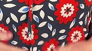 Mrs Mature Feet Stripping Down to Her Big White Granny Pants 424